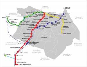 Mapa do Metro de Fortaleza