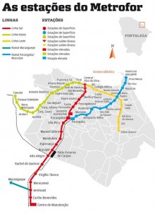 Metro Fortaleza Mapa