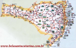 Mapa Turistico Santa Catarina