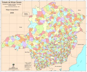 Mapa Municipios MG