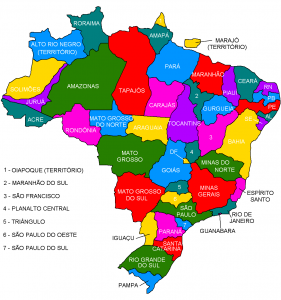 Mapa do Brasil Estados