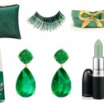 Foto: Acessórios e cosméticos verde-esmeralda