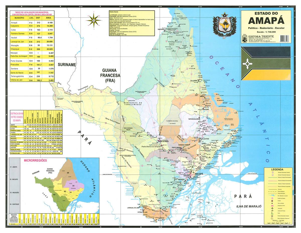 Mapa Geo Poilítico Do Amapá Minuto Ligadominuto Ligado 9220