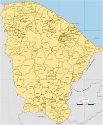 Mapa político do Ceará