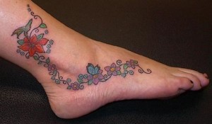 Tatuagem Feminina no pé
