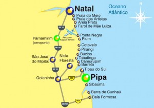Mapas das Praias de Rio Grando do Norte