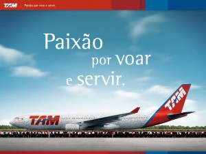 site TAM linhas aéreas