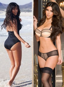 kim kardashian corpo