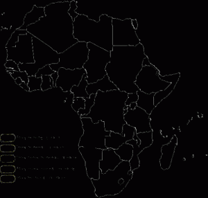 mapa africa para colorir