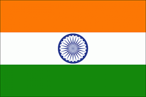 mapa bandeira da índia