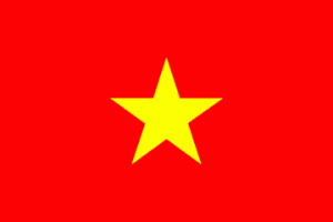 mapa bandeira do vietnã