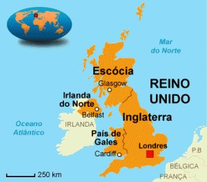 mapa do reino unido