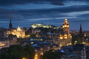 mapa edimburgo capital escócia