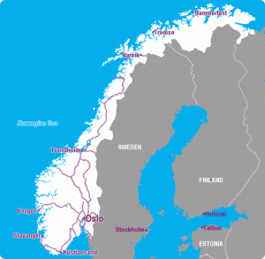 mapa noruega