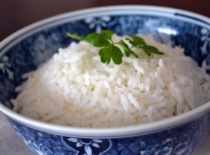 receita de arroz branco