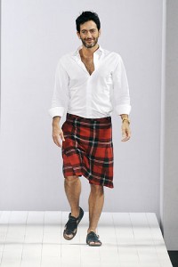 saia masculina escocesa
