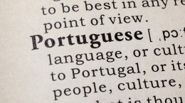 Fake Dictionary, Dictionary definition of the word Portuguese. including key descriptive words.