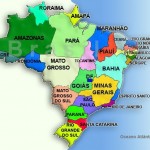 Mapa do Brasil Colorido