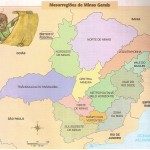 Mapa dos estados de Minas Gerais