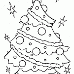 Desenhos de Arvore de Natal para Colorir