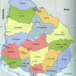 Mapa Politico do Uruguai