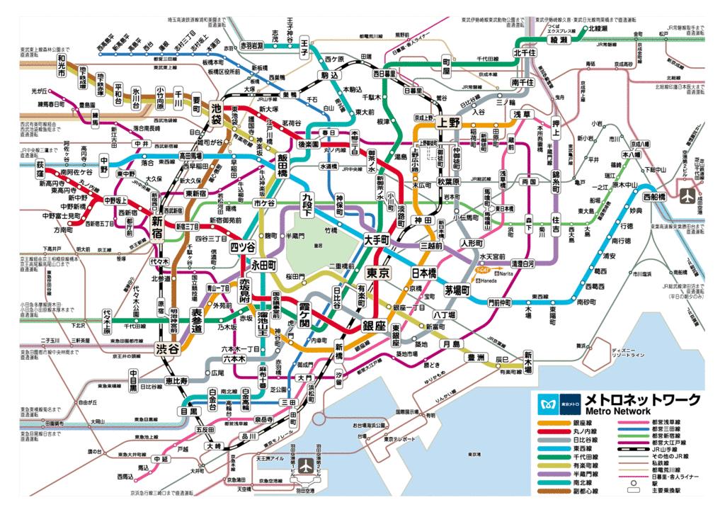 tokyo metro mapa