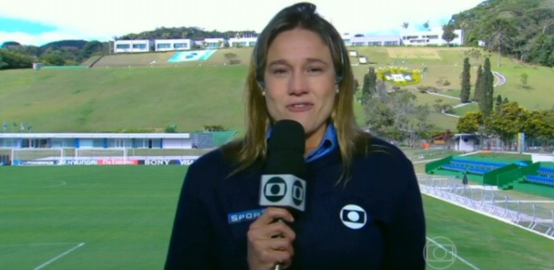 Fernanda Gentil chora após derrota do Brasil
