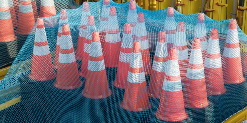 Cones de sinalização